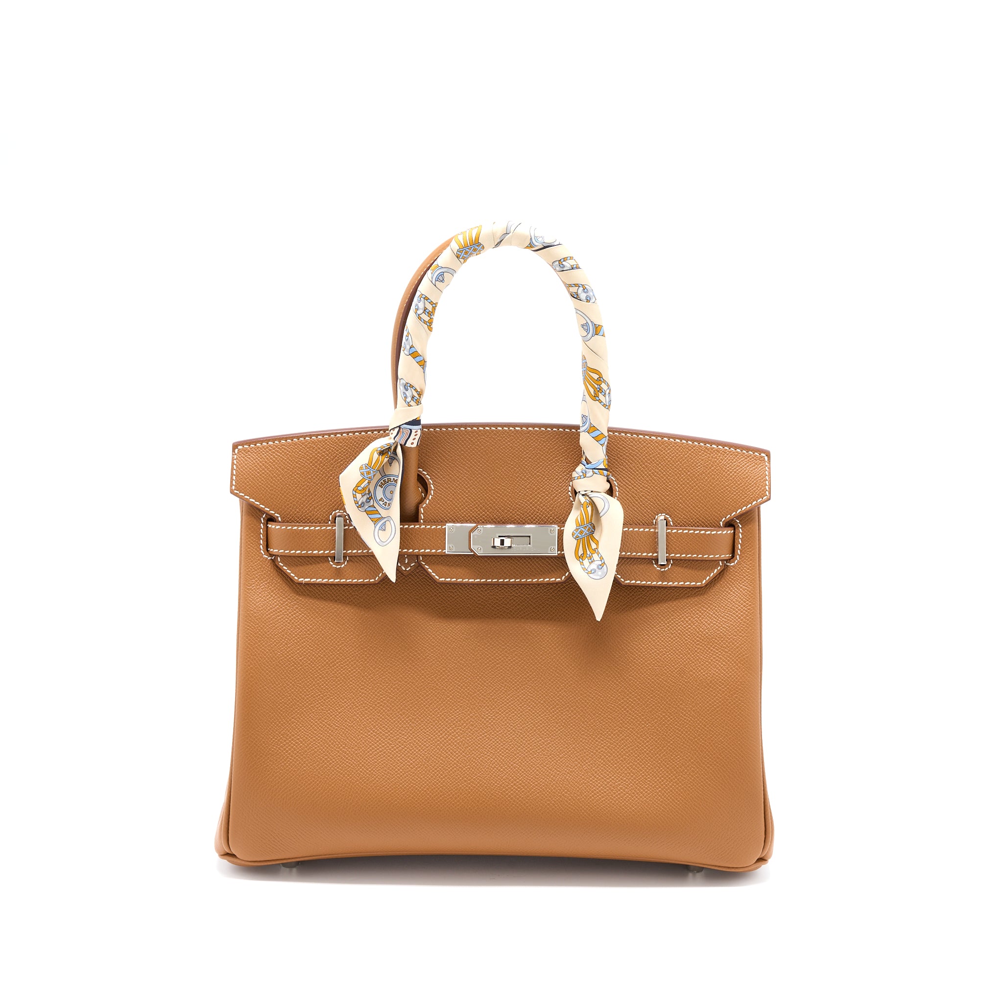 Hermes Birkin 30 Epsom Gold SHW Stamp Z