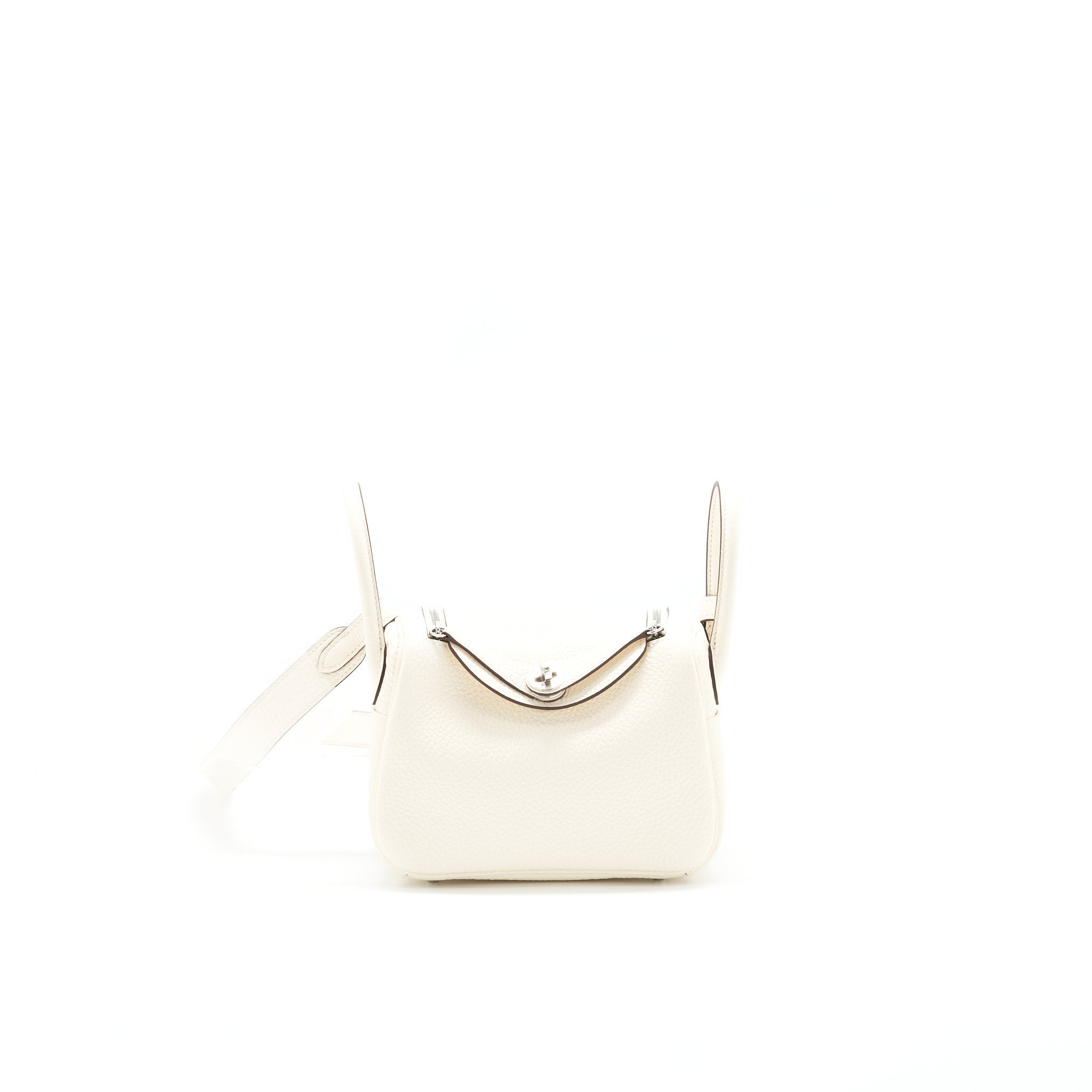Hermes Mini Lindy Nata Clemence SHW Stamp Z
