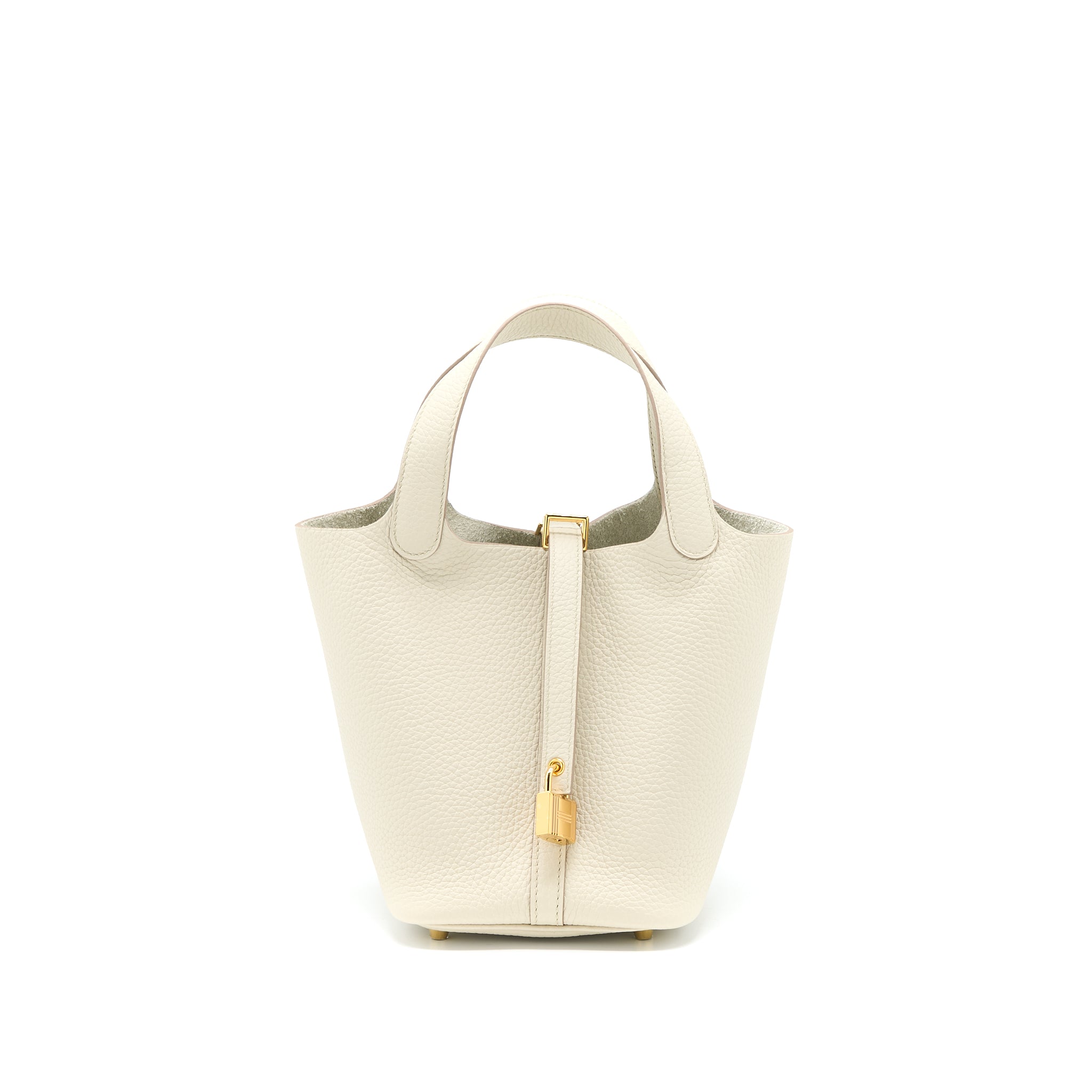 Hermes Picotin 18 Lock Bag Clemence Beton GHW Stamp U