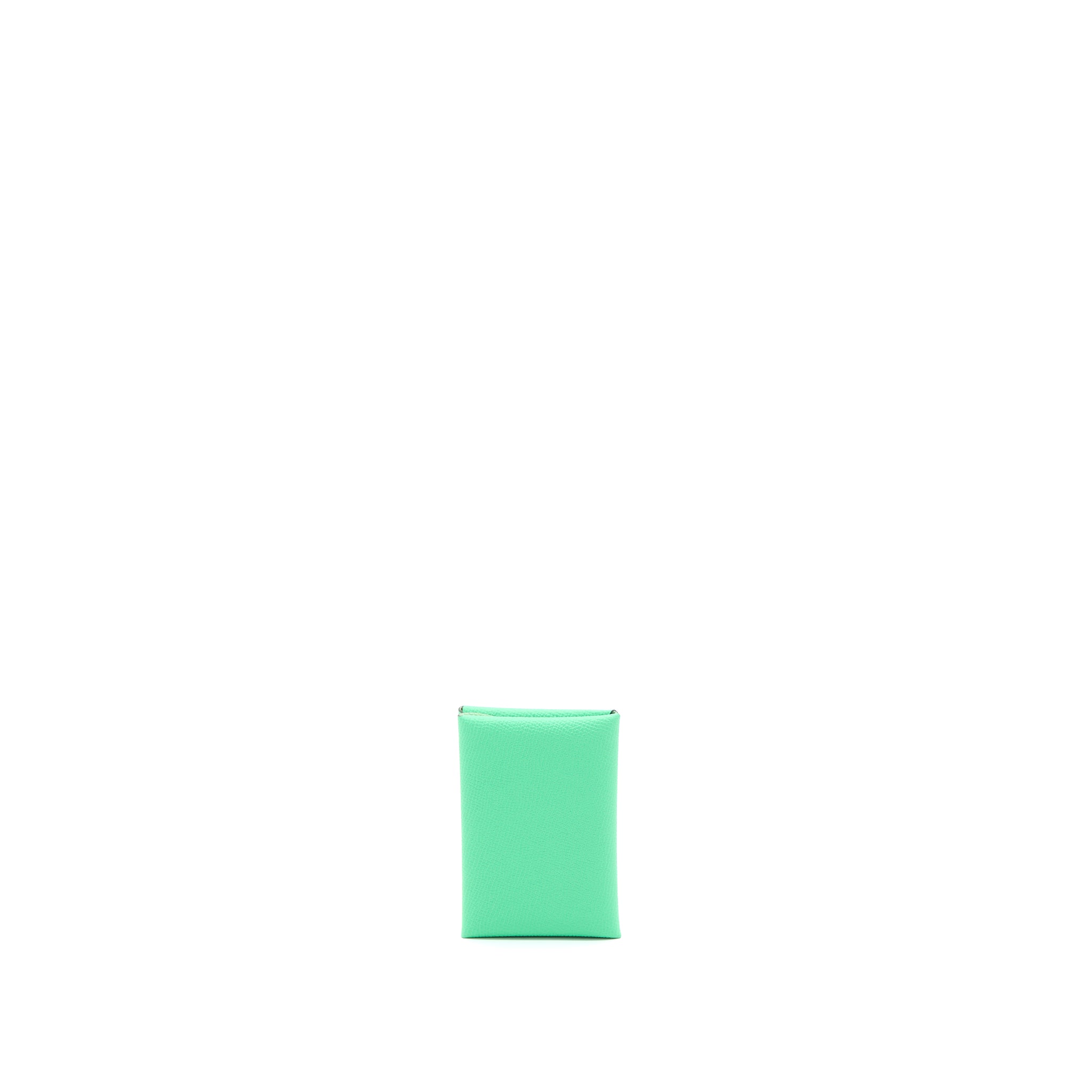 Hermes Calvi Duo Epsom Vert Comics/ Vert Fizz Stamp U