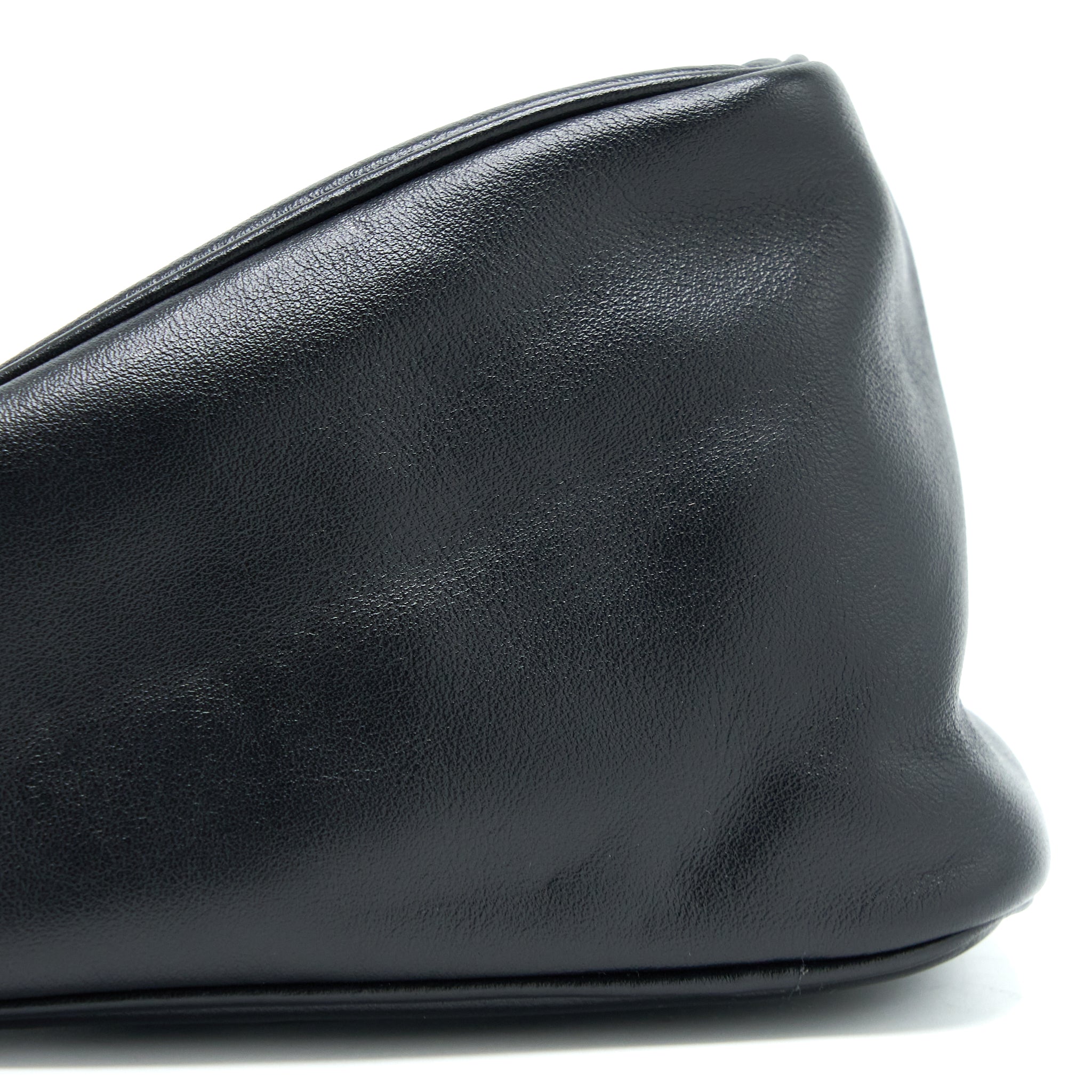 Prada Triangle Leather Shoulder Bag Black SHW - Image 10