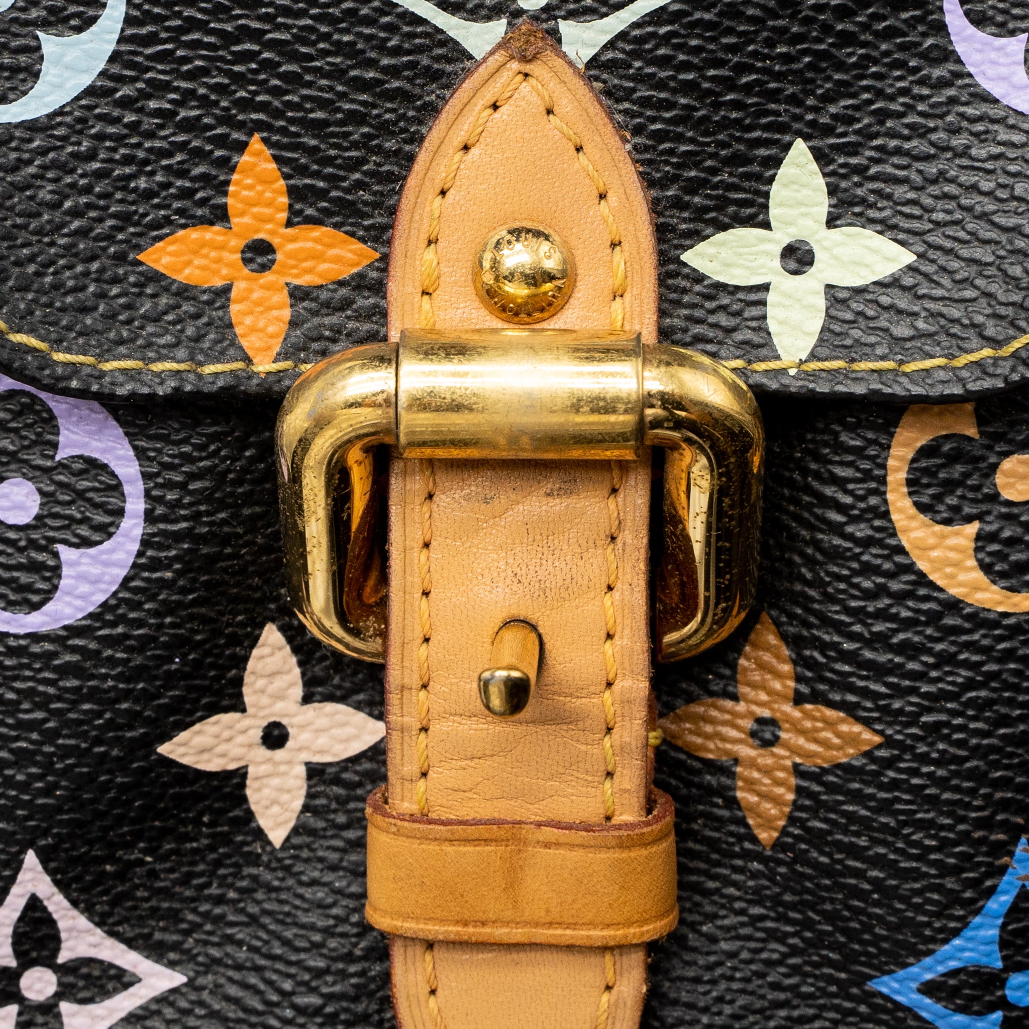 Louis Vuitton Petit Noe Black Multicolour Monogram Canvas GHW - Image 7