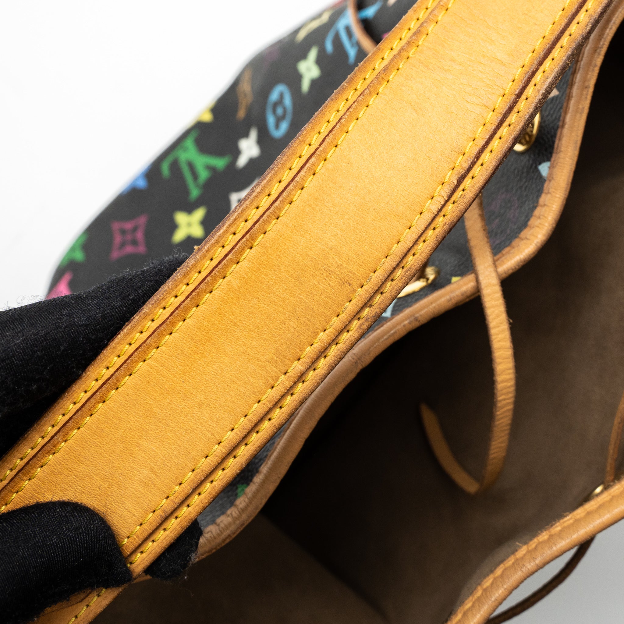 Louis Vuitton Petit Noe Black Multicolour Monogram Canvas GHW - Image 12
