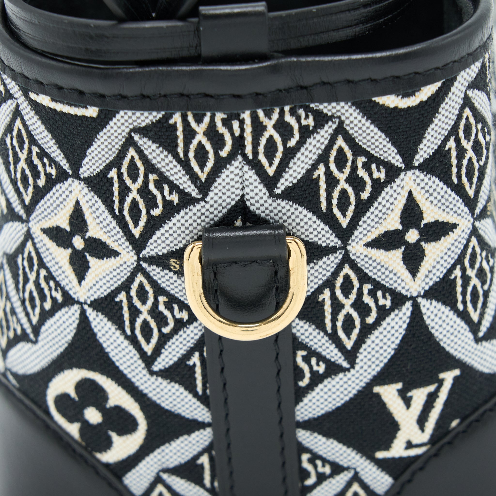 Louis Vuitton Since 1854 Noe Purse Canvas/Leather Black/Multicolour GHW - Image 8
