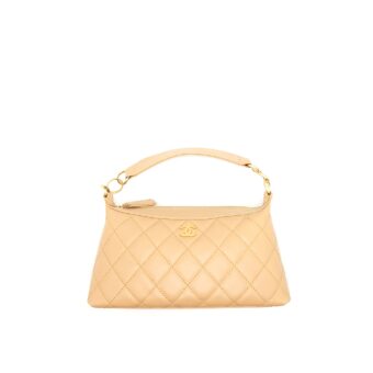 Chanel vintage Quilted beige Shoulder Bag