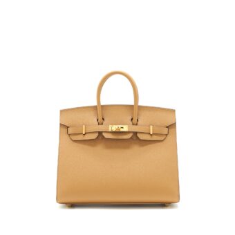 Hermes Birkin 25 Sellier Epsom 4B Biscuit GHW stamp Z