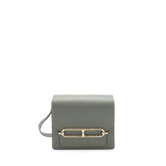 Hermes Mini Roulis Evercolor 0L Gris Meyer GHW Stamp U