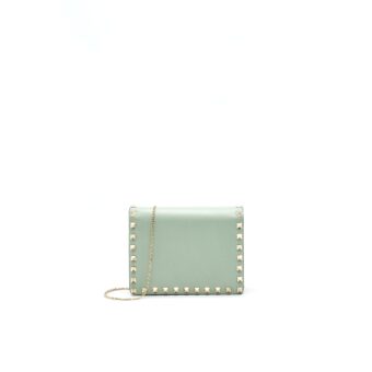VALENTINO ROCKSTUD CHAIN POUCH MULTICOLORED
