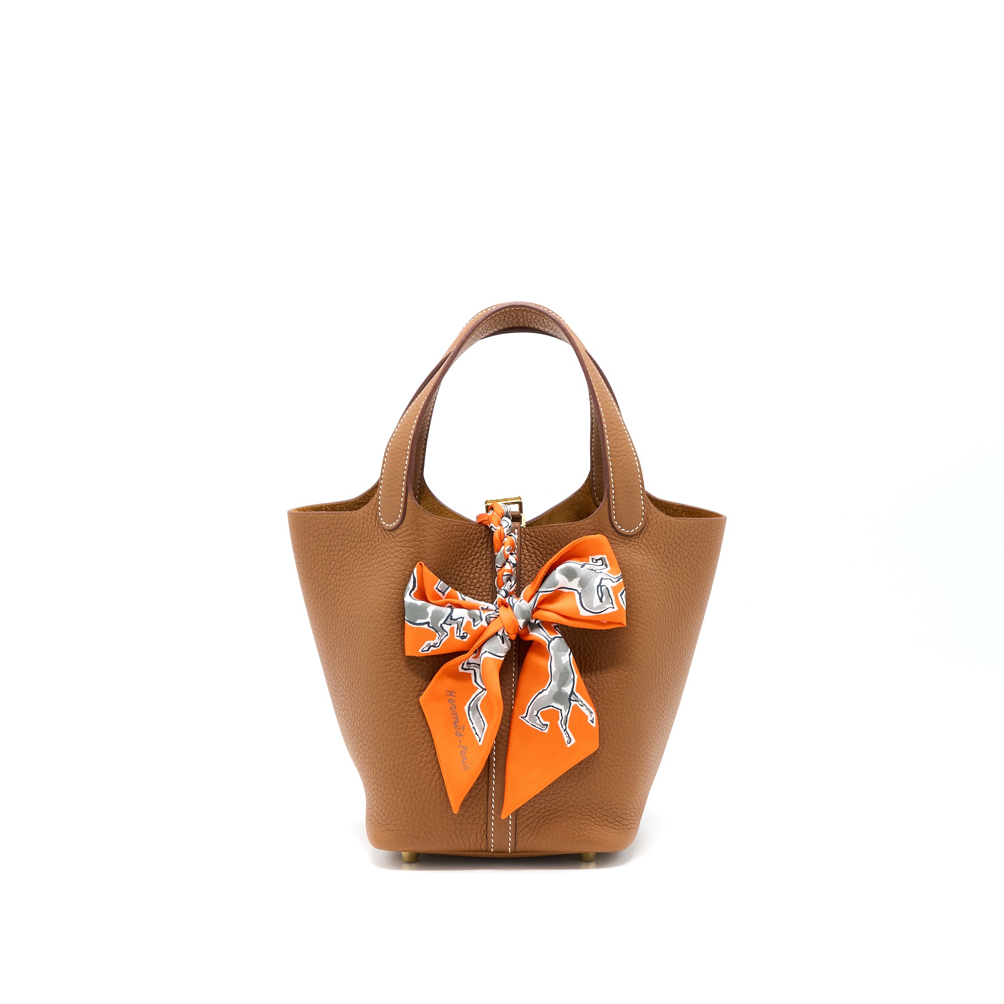 Hermes Picotin 18 Lock Bag Clemence Gold GHW Stamp Z