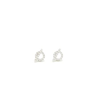 Hermes Finesse Earrings White Gold With Diamonds
