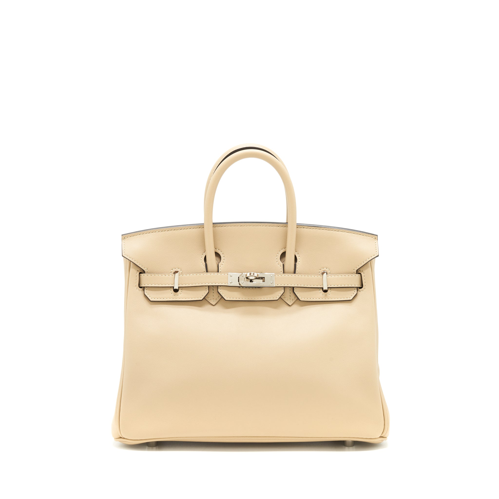 Hermes Birkin 25 Swift Leather Trench SHW stamp A