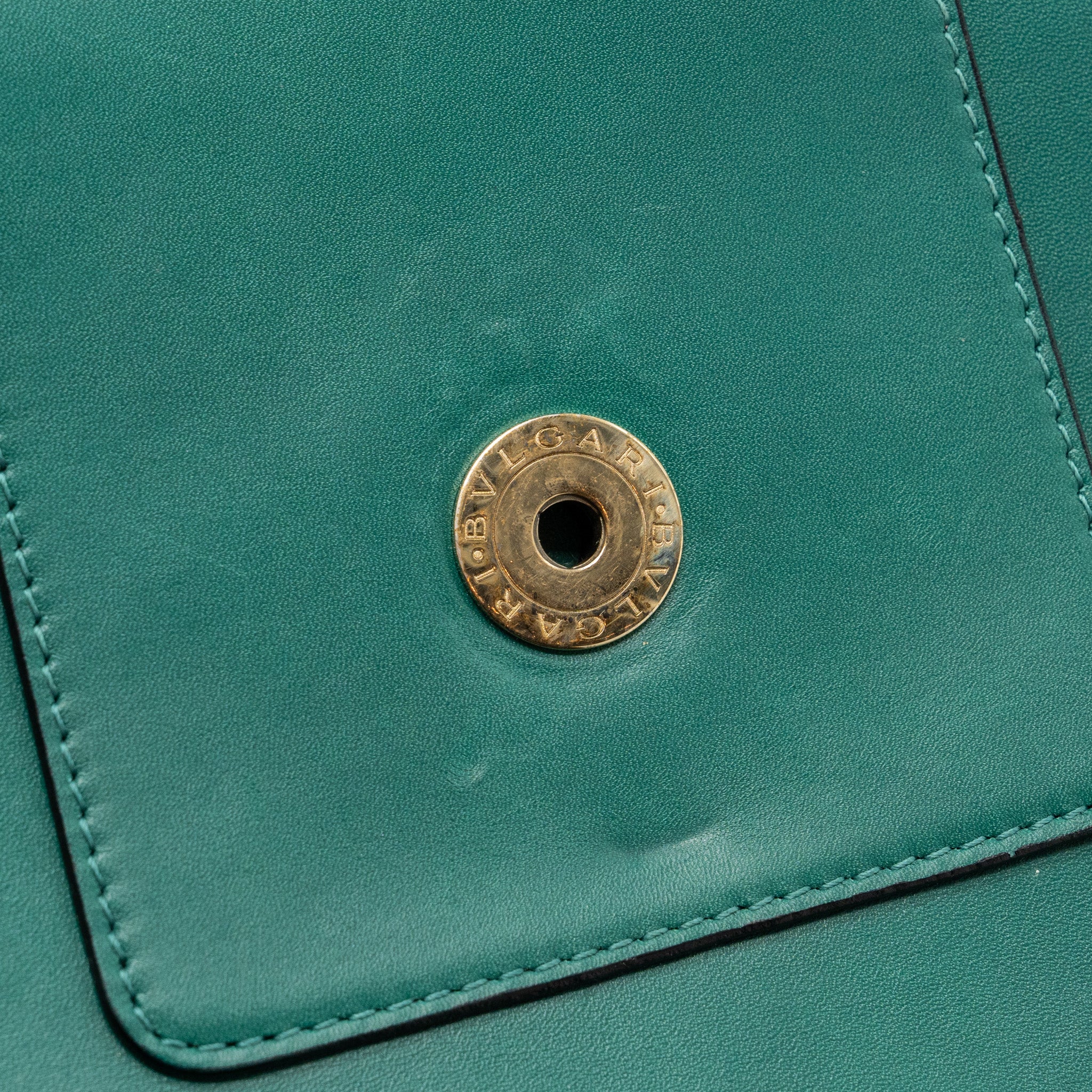 Bvlgari Serpenti Forever Chain Bag Calfskin Green LGHW - Image 10