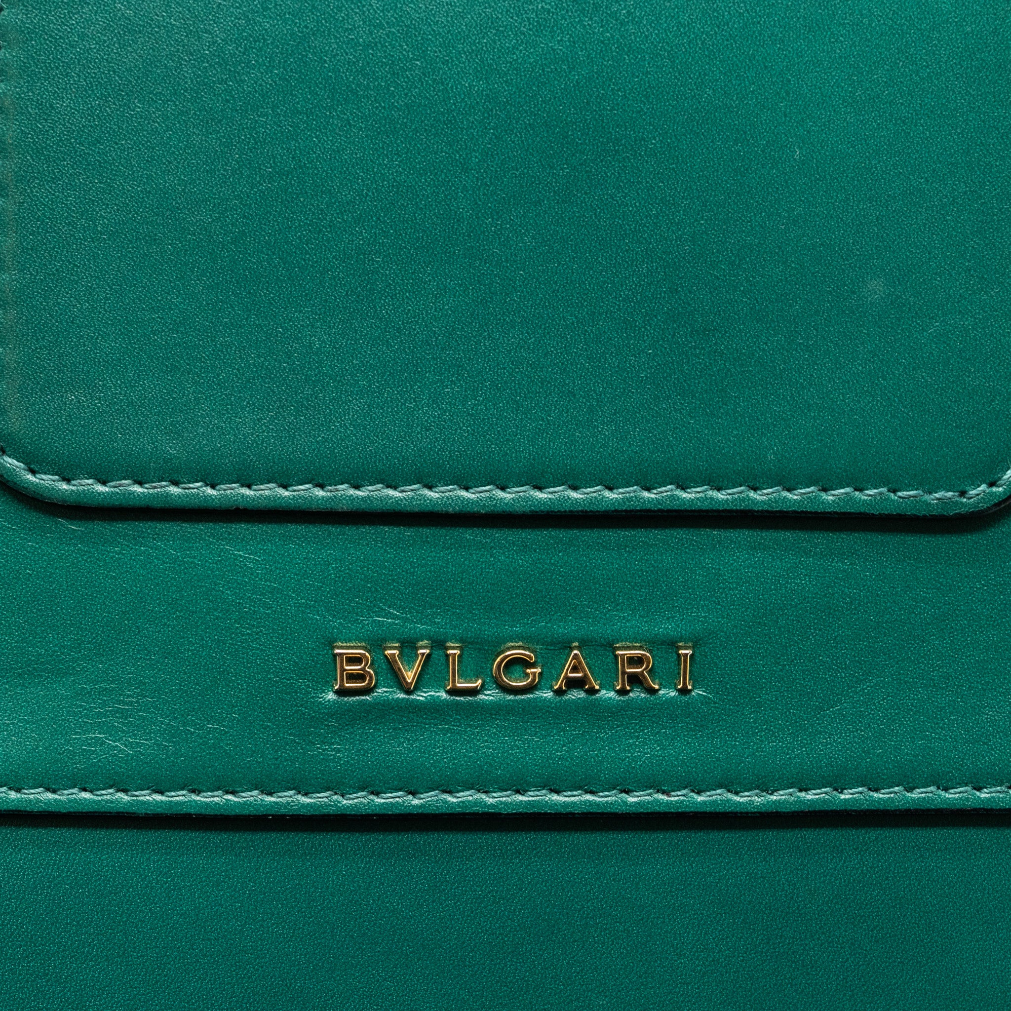 Bvlgari Serpenti Forever Chain Bag Calfskin Green LGHW - Image 16