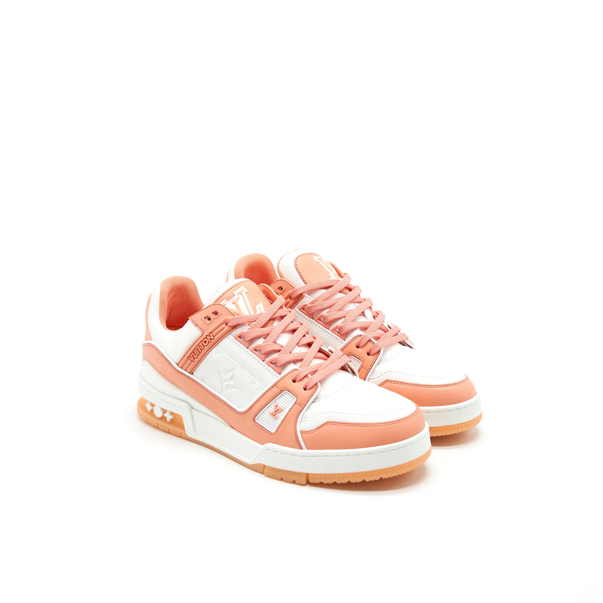 Louis Vuitton Size 6 Neon LV Trainer Sneakers