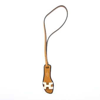Hermes Oran Nano Bag Charm Craie