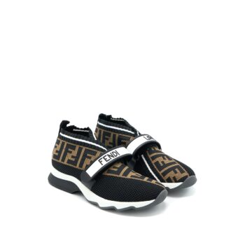 Fendi Size 36 Fabric Black/Brown Sneaker