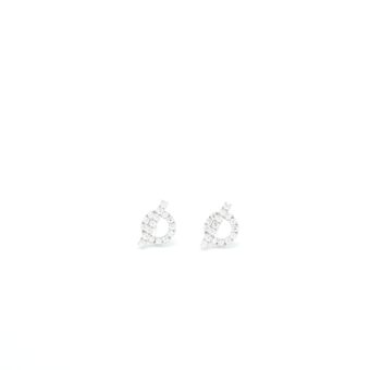 Hermes Finesse Earrings White Gold Diamonds
