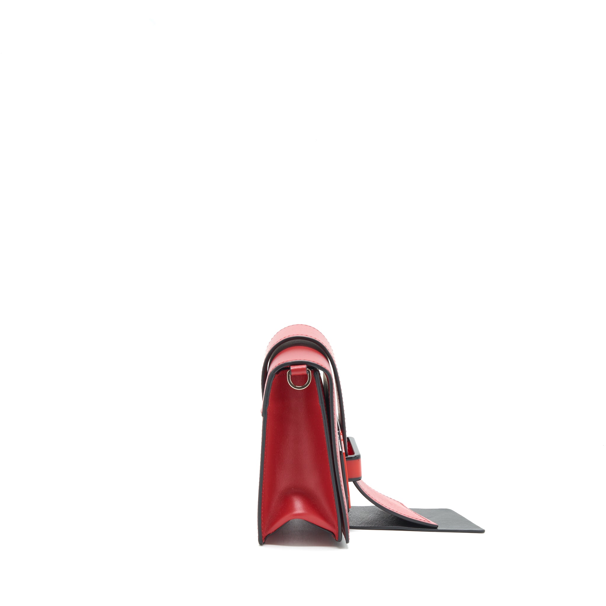 Prada Plex Ribbon Bag Red GHW - Image 3