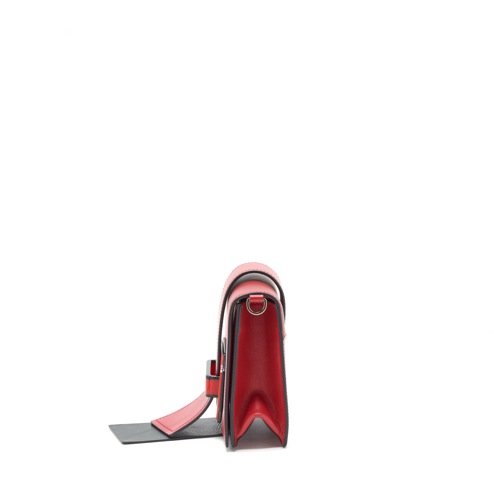 Prada Plex Ribbon Bag Red GHW - Image 4