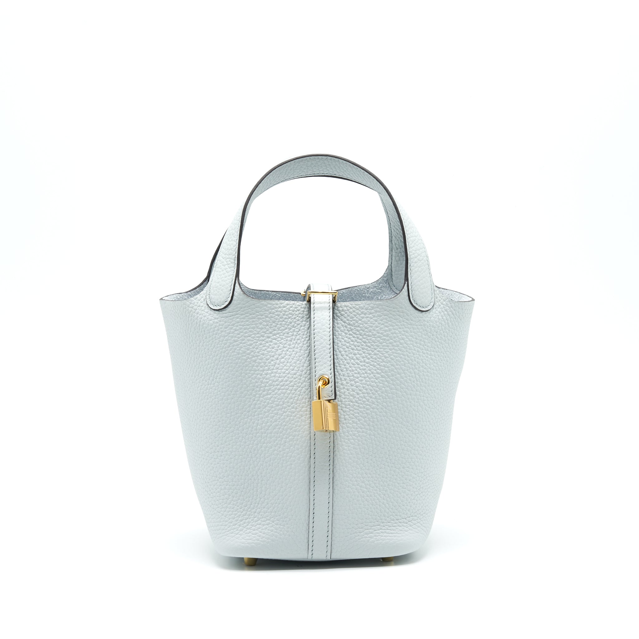 Hermes picotin 18 Blue Pale GHW