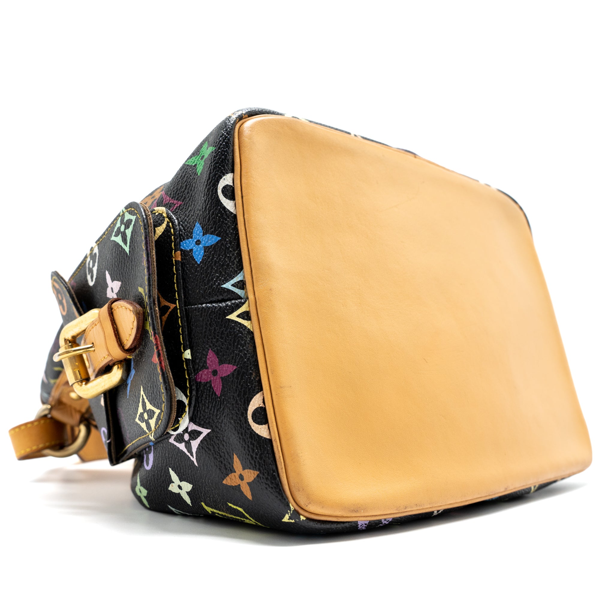 Louis Vuitton Petit Noe Black Multicolour Monogram Canvas GHW - Image 10