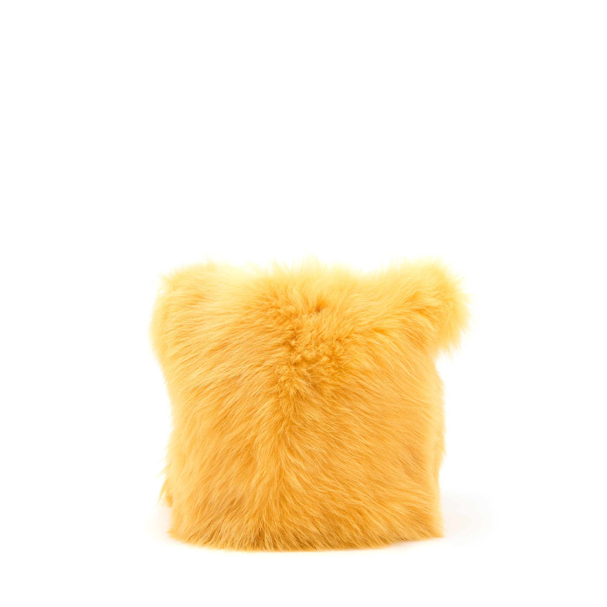 Miumiu Shearling Shoulder Bag Suede Lining Yellow GHW - Image 2