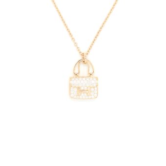 Hermes Amulette Constance Pendant Rose Gold