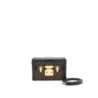 Louis Vuitton Petit Malle Monogram Canvas/ black year2016