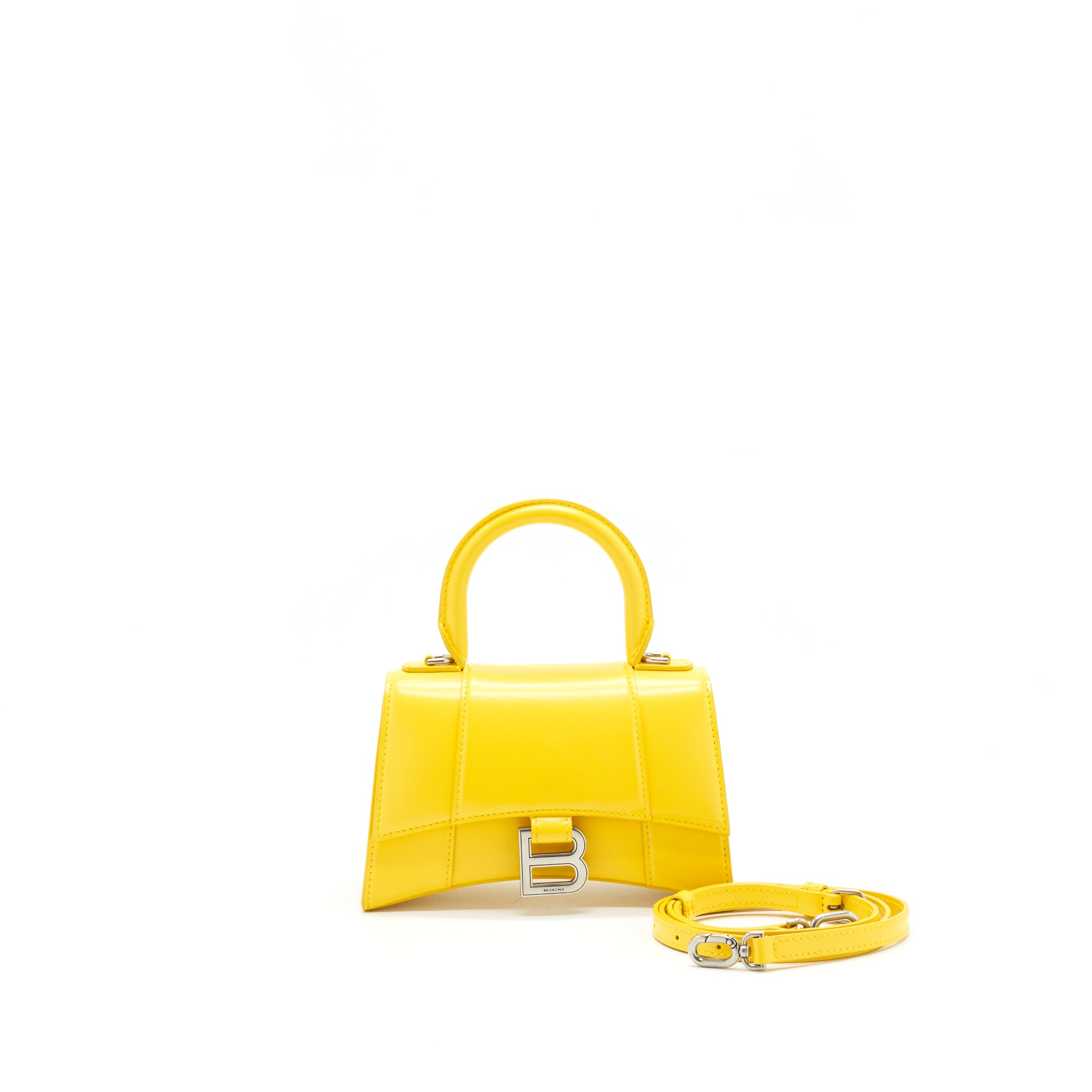 Balenciaga Hourglass XS Top Handle Yellow