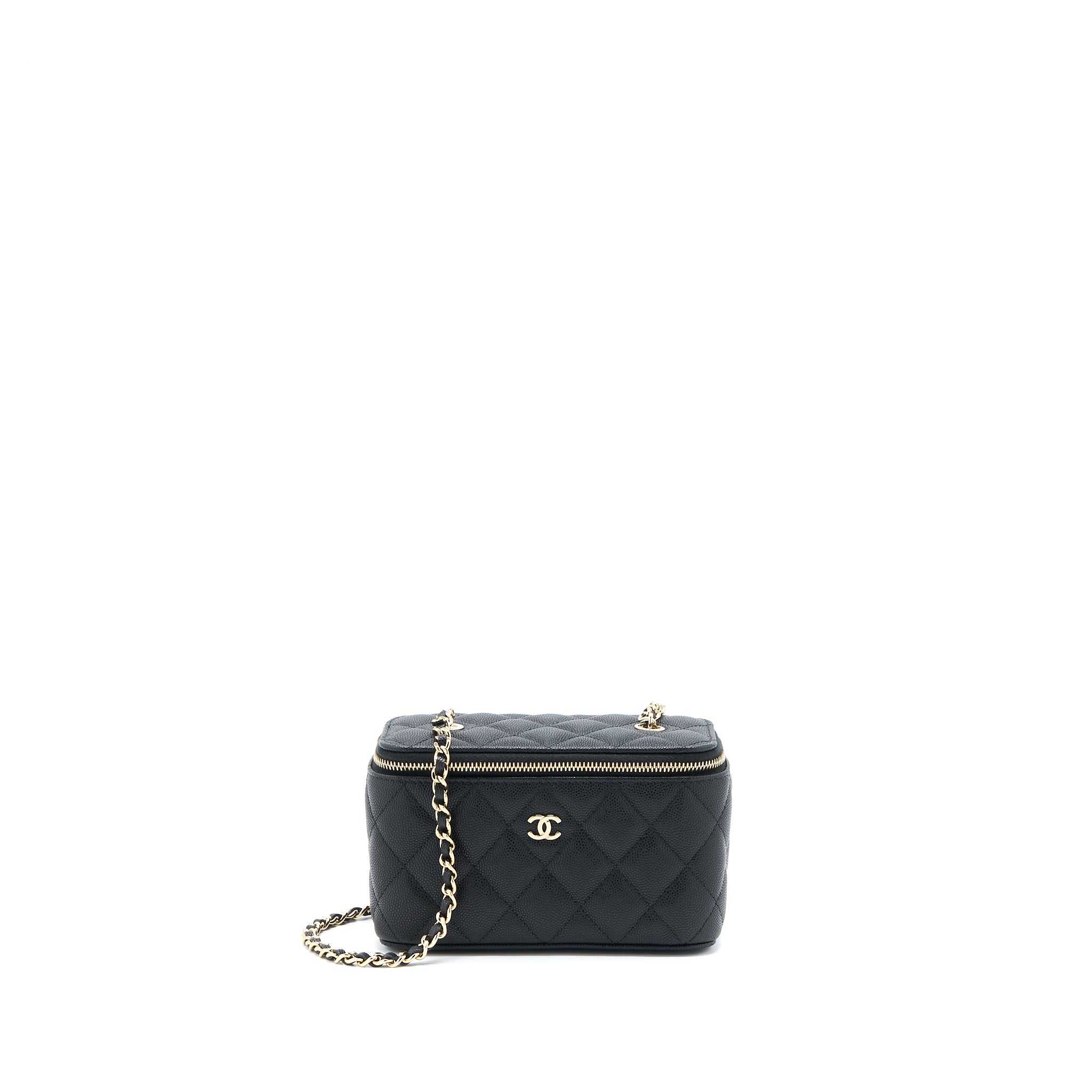 Chanel Long Vanity Case Caviar Black LGHW