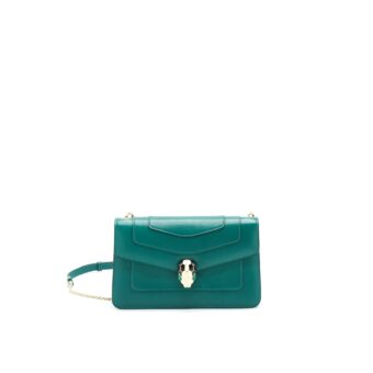 BVLGARI SERPENTI FOREVER Crossbody Bag Green