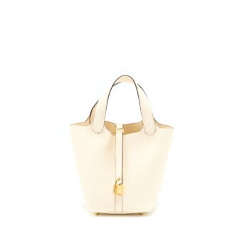 Hermes Picotin 18 Lock Bag Clemence Nata GHW Stamp Z