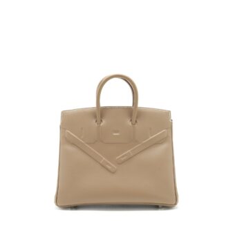 Hermes Birkin Shadow 25 Swift Etoupe SHW Stamp Z