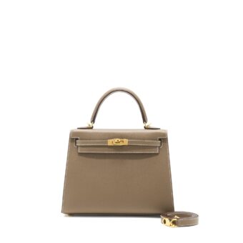 Hermes Kelly 25 Epsom Etoupe GHW Stamp Y