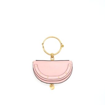 Chloe Nile Mini Leather Crossbody Bag Pink