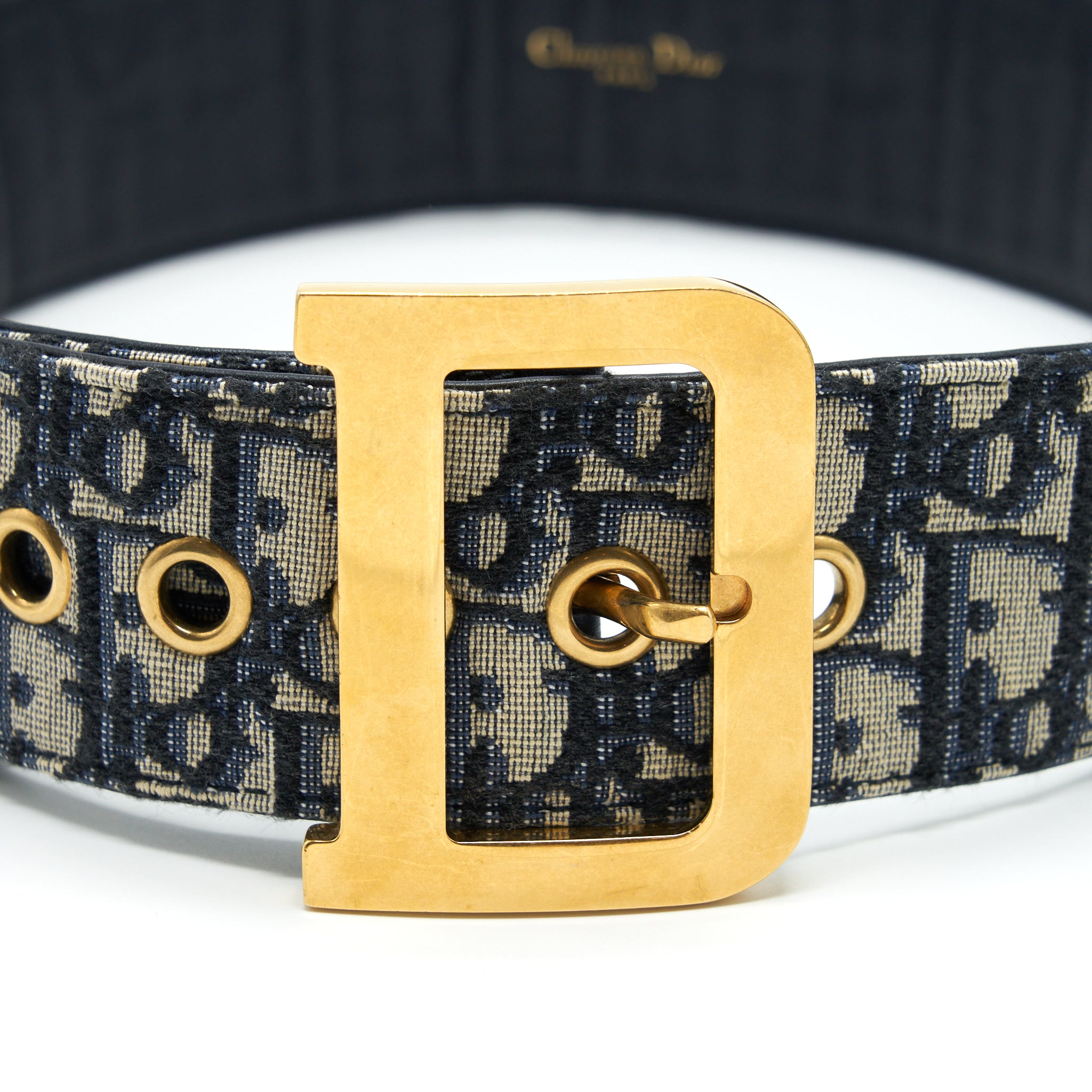 Dior Size 70 Diorquake Belt Blue Oblique - Image 2