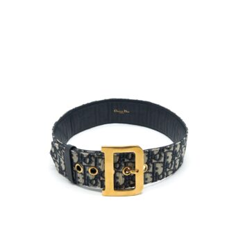 Dior Size 70 Diorquake Belt Blue Oblique