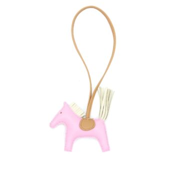 Hermes Rodeo PM Bag Charm Mauve Sylve/Craie/Chai Stamp U