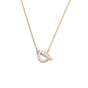 Hermes finesse Necklace Rosegold with Diamonds