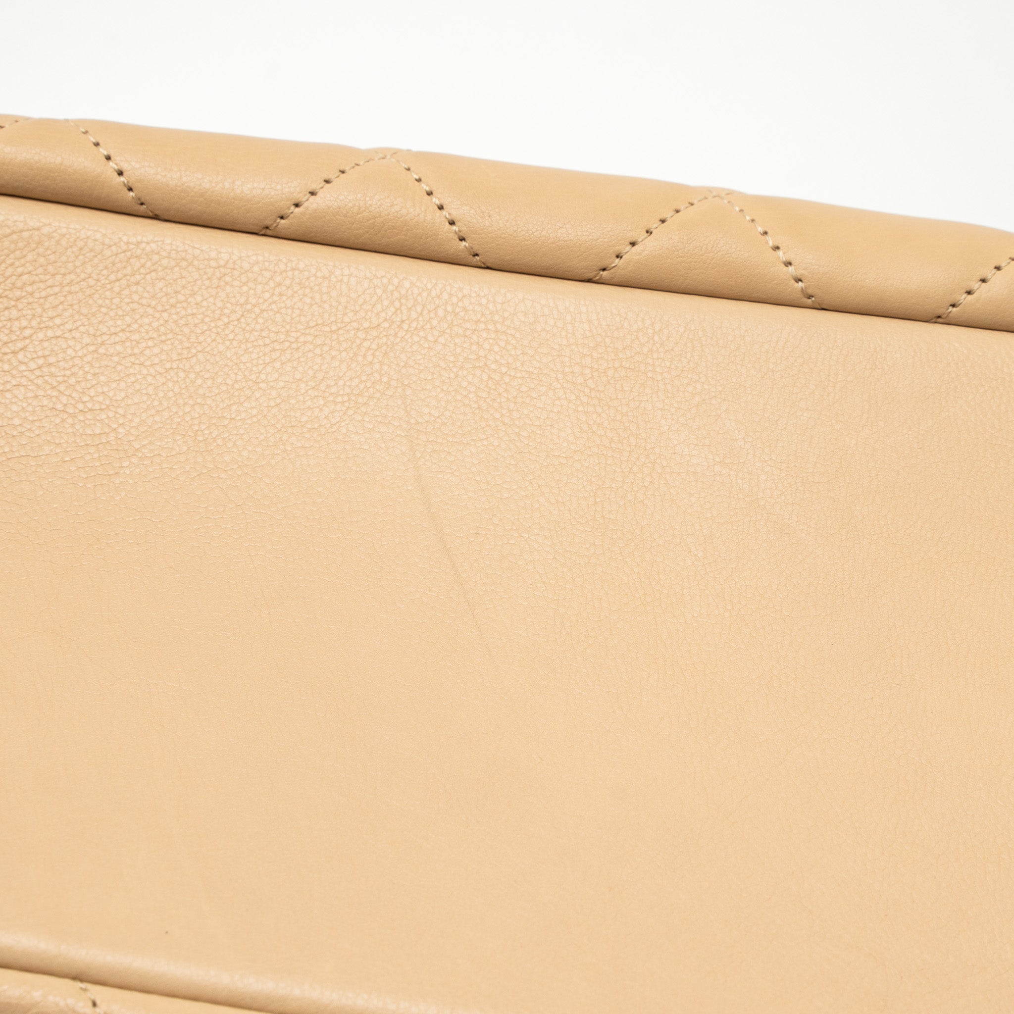 Chanel Shopping Tote Calfskin Beige GHW - Image 8
