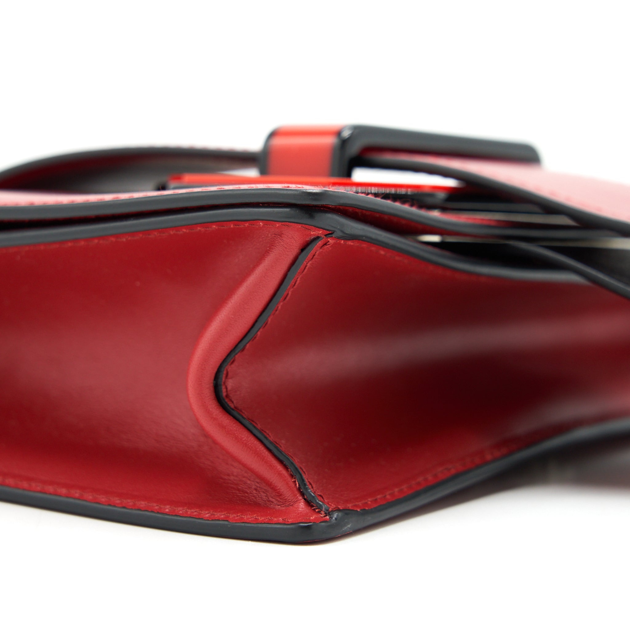 Prada Plex Ribbon Bag Red GHW - Image 8