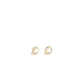 Hermes Oreilles pm Echappee Earrings 18k Rose Gold