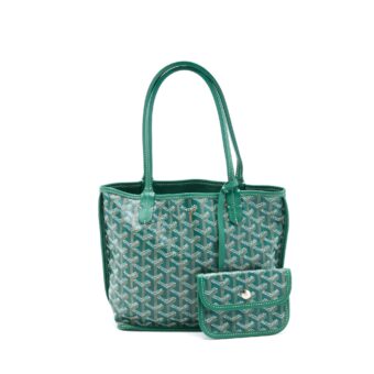 Goyard Anjou Mini Bag Canvas/Calfskin Green SHW