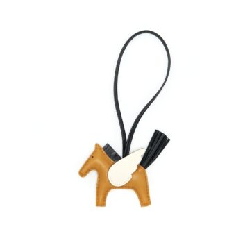 Hermes Rodeo Pegase PM sesame/ Noir/ Nata