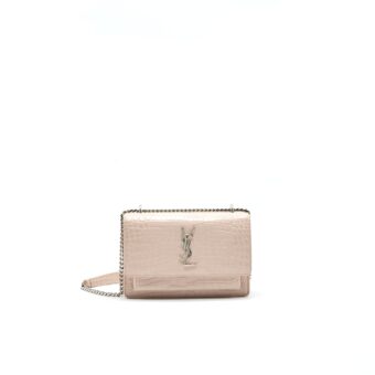 SAINT LAURENT /YSL Small Wallet on Chain PINK SHW