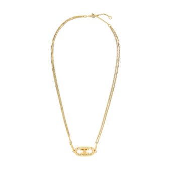 Celine Maillon Triomphe Necklace In Gold Brass Gold Tone