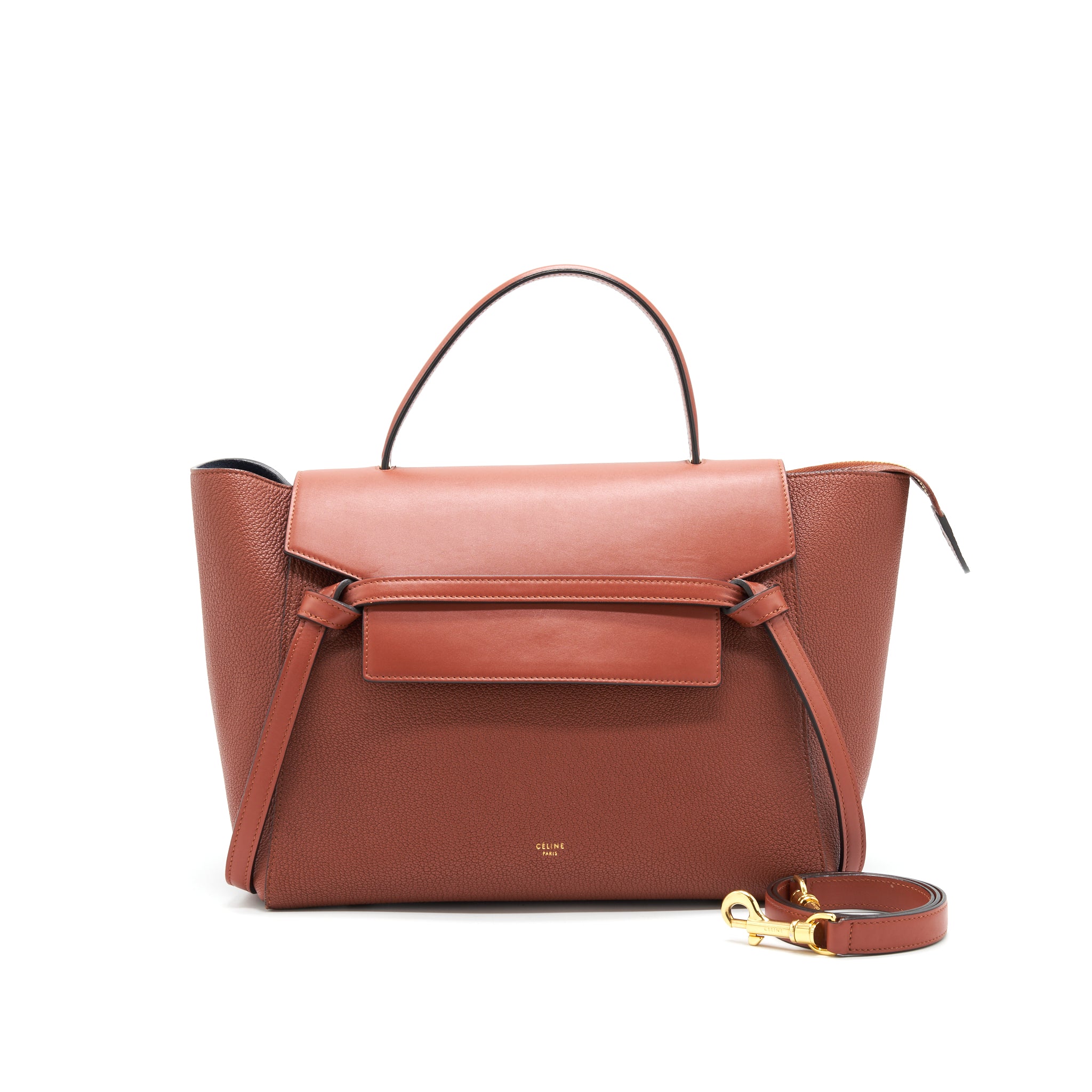 Celine Mini Belt Bag in Pumpkin