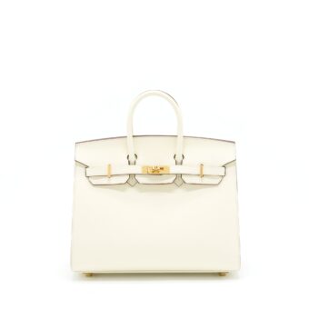 Hermes Birkin 25 Epsom Nata GHW Stamp U