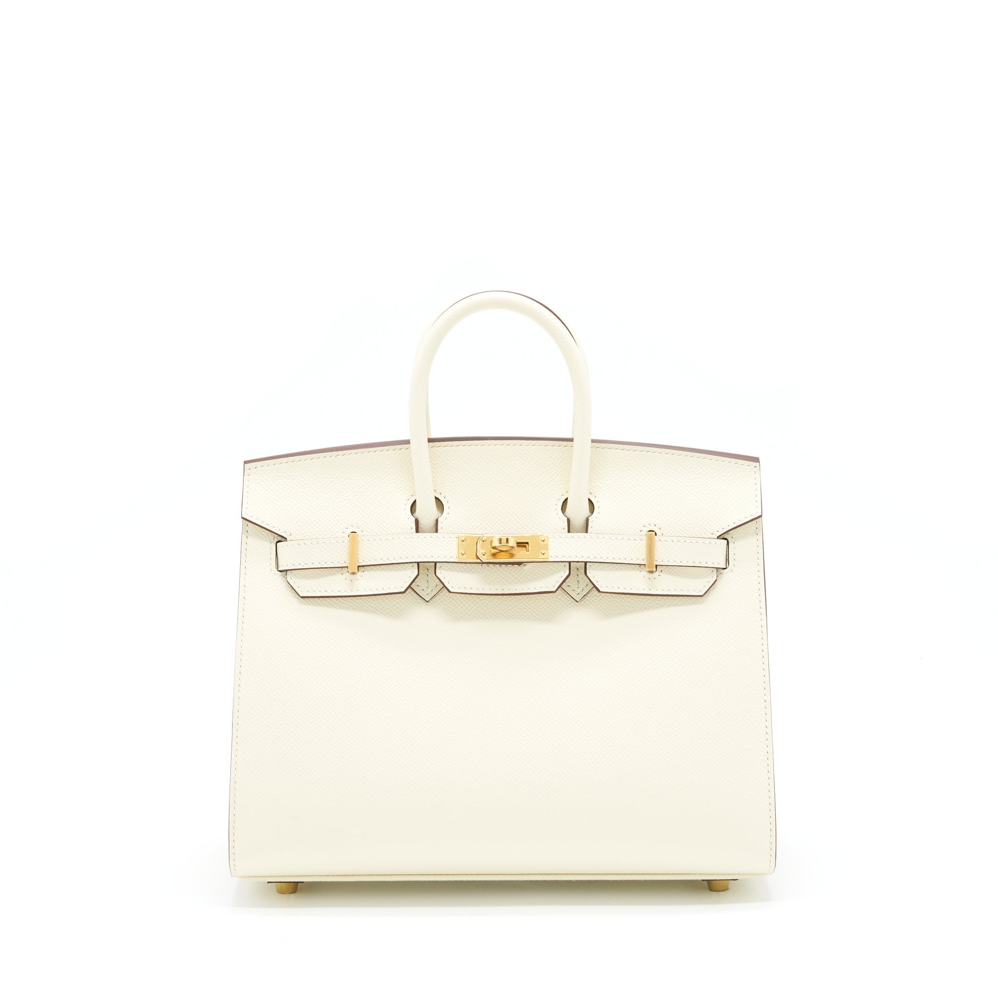 Hermes Birkin 25 Epsom Nata GHW Stamp U
