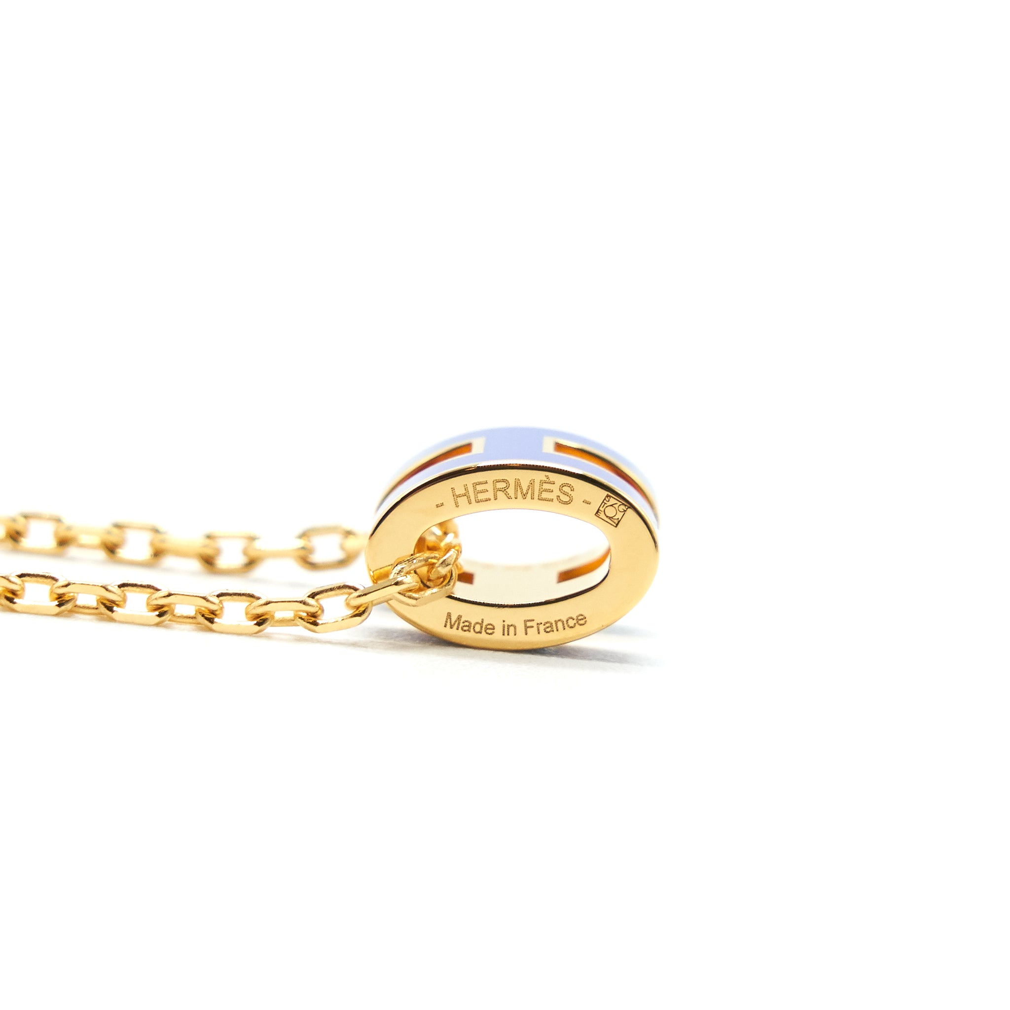 Hermes Mini Pop H Pendant Blue Royal GHW - Image 4